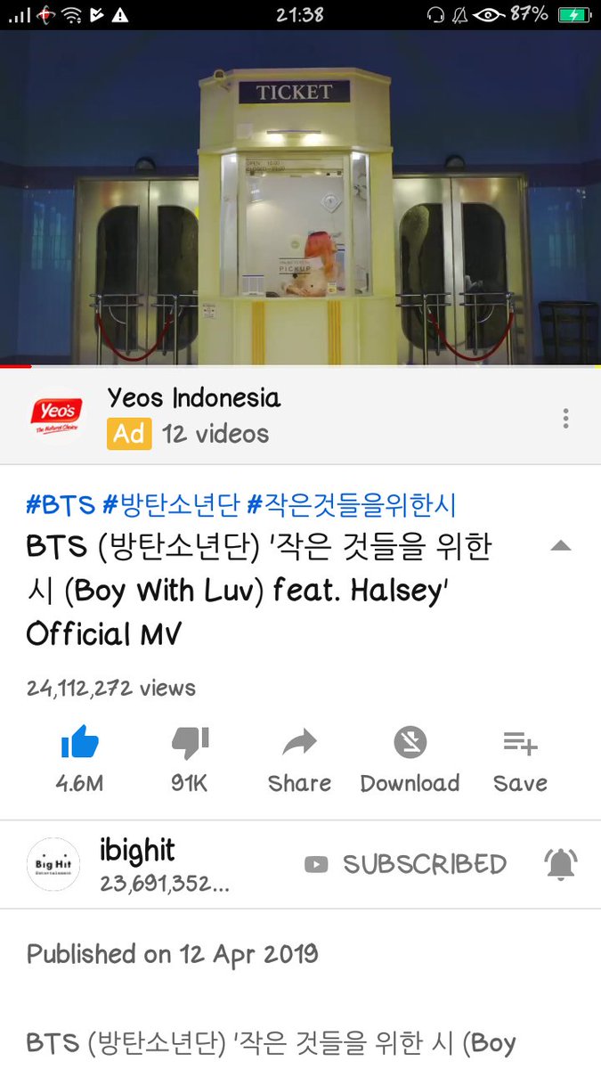 rpwpgirl1202's tweet photo. Look at this....  24M views in 5 hours... and then now on the way 100M views in 24 hours
Good job army
#PERSONAWelcomeParty 
#HALSEYXBTS 
#3DaysToMapOfTheSoul 
#BoyWithLuv 
#BANGTAN 
#BTS #Halsey https://t.co/FuQdgJ16oj
