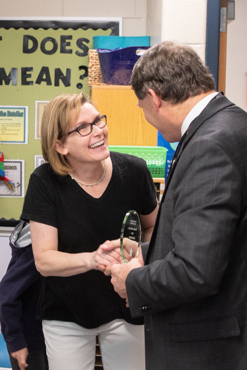 theSMSD's tweet photo. Announcing the @thesmsd's primary Kansas Teacher of the Year nominee, Melissa Molteni, second-grade teacher at Corinth Elementary School. She is being recognized by the district and by the state of Kansas for outstanding work as an educator. Congratulations, Melissa! https://t.co/swSHlSVD0K