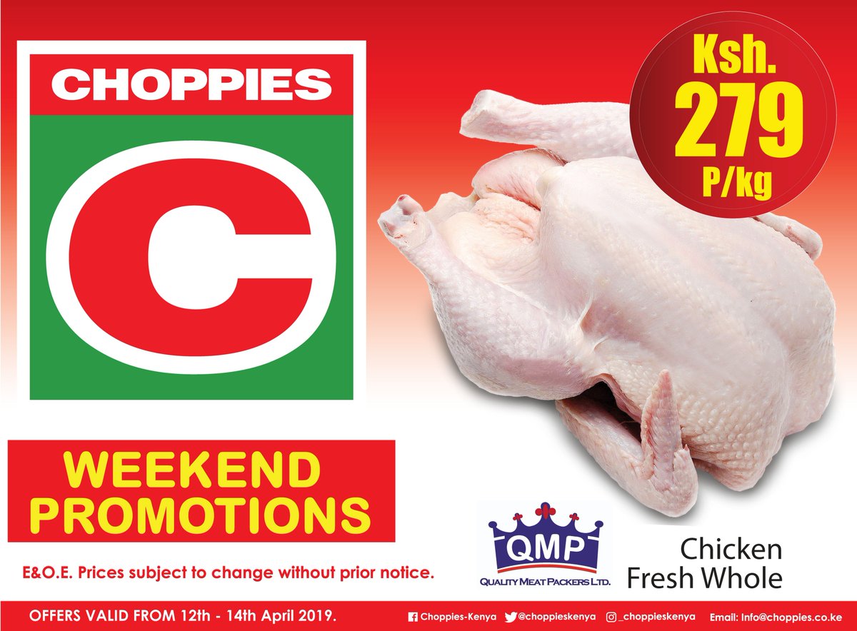 choppieskenya's tweet photo. We've literally gone "Kuku" about our prices!, just to make those dining moments much more enjoyable while saving your wallet! This is one you can't miss out. :) Offers valid from 12th till 14th April 2019.  #SignatureMall #SouthfieldMall #NanyukiMall #KiambuMall #MaasaiMall https://t.co/lsw9AX6StO