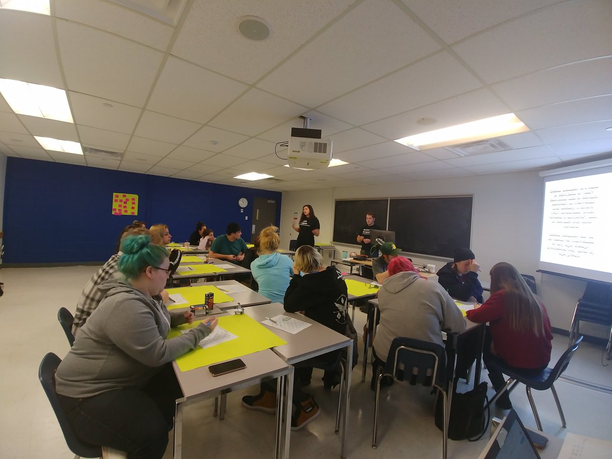 Simcoe Shores Midland campus at Georgian college working on #changethenow workshop addressing local food security issues. Small projects with big ❤ that make a difference. #scdsb