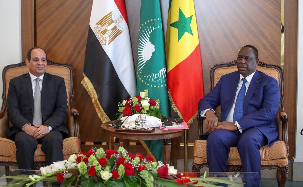 amadou_ba_'s tweet photo. Visite Officiel de SE Abdel Fattah Al-Sissi, PR d'Egypte et Président de l'Union africaine
Signatures de 2 mémorandums :
1 - Entente dans le domaine des médias.
2 - Entente sur les consultations diplomatiques régulières entre les 2 ministres. https://t.co/zTzg0I2IsK
