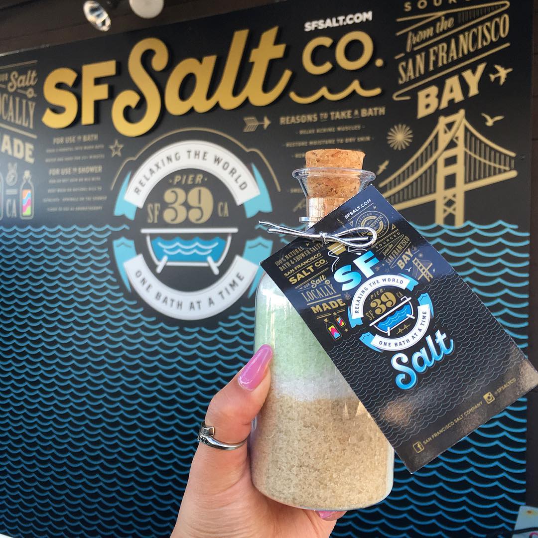 Let the <a href="/SFSaltCompany/">S.F. Salt Company</a> help you relax by customizing your own bottle of scented salts! You can find them at the beginning of The PIER next to the East Marina. 
📷: little_jackjack