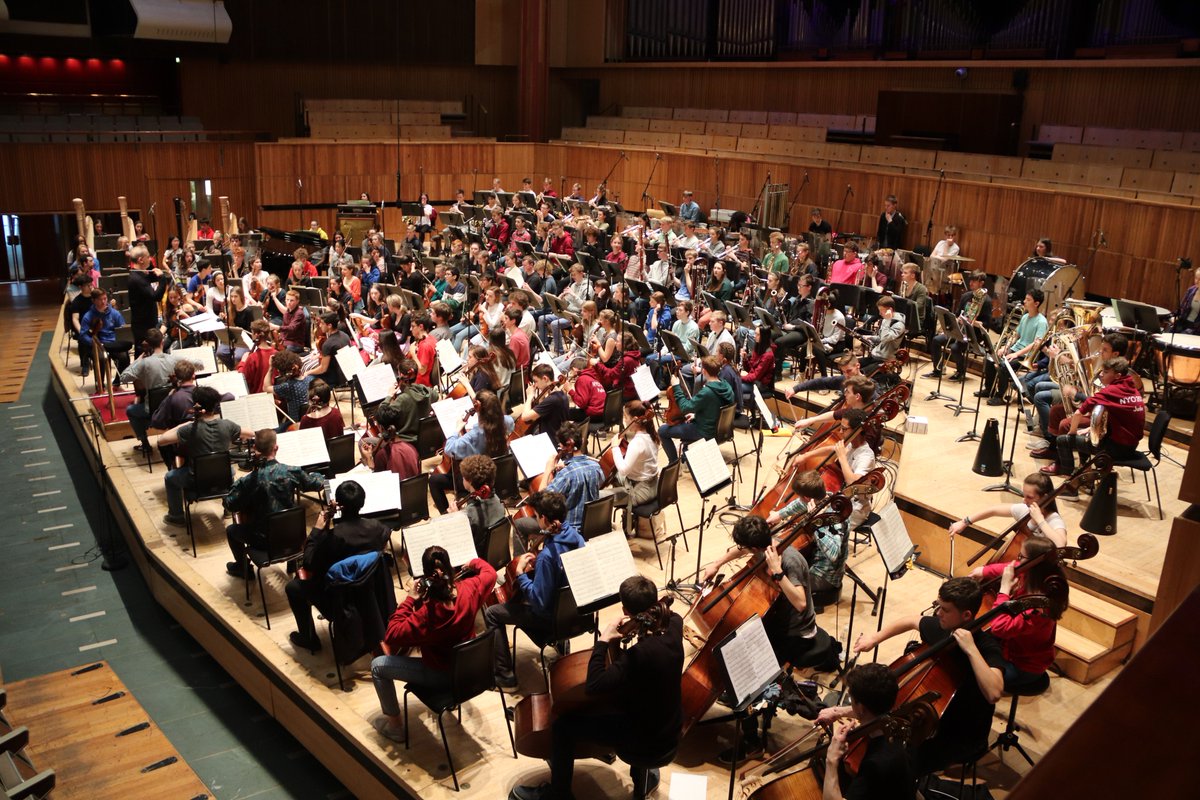 All 164 of us have taken over the <a href="/southbankcentre/">Southbank Centre</a> 🤩

Here we are in rehearsal in the Royal Festival Hall, preparing to blow your socks off with a fiesta of Mexican and American music this evening
