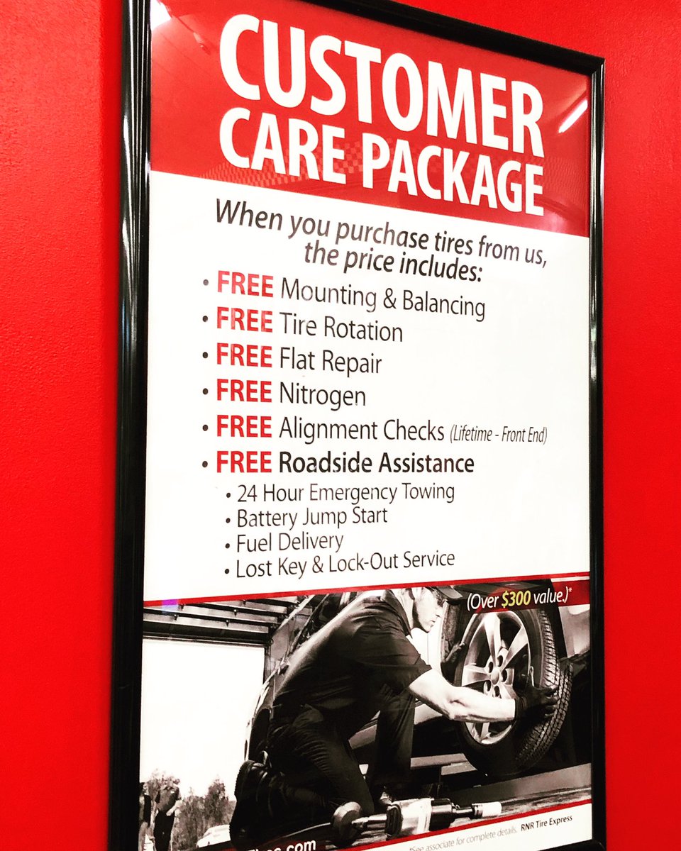 djericbmix's tweet photo. Just one of the many reasons I love @rnrtires if you’re in need, stop by and let them hook you up! $20 installs and $12 per week on tires! #ad #rnrtireexpress #rnrtires #completecarepackage https://t.co/edufdxmxDs