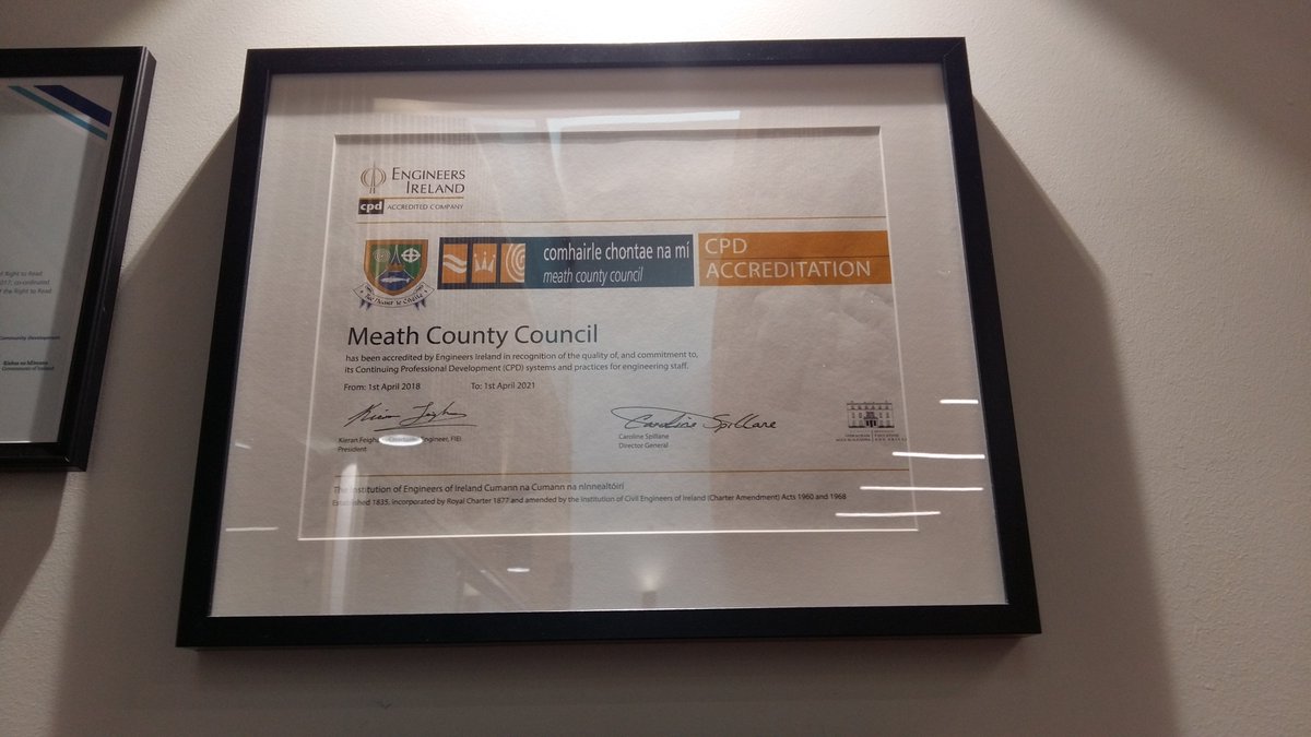 meathcoco's tweet image. Very proud to be a CPD Accredited Employer #knowledgesharing #constantlearning #dolásachomhairle #YourCouncilDay