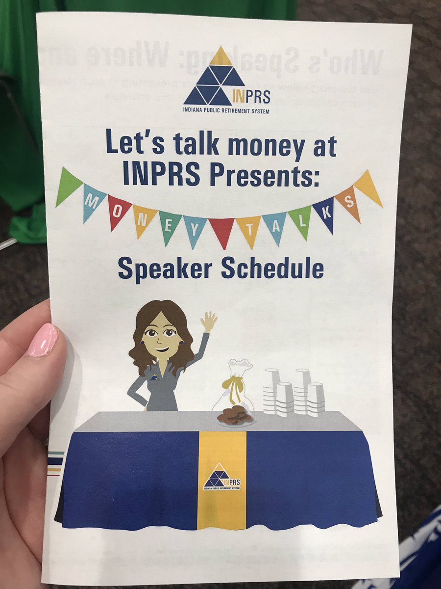 Indiana Moneywise Indmoneywise Twitter - we re at the inprs money talks event until 2 30 today talking to state employees about money management investing and avoiding fraud