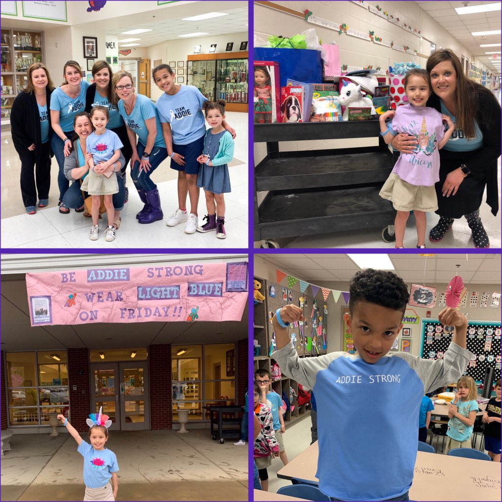 Addie inspires our <a href="/farmerdragons/">Farmer Elementary</a> to face the world with a brave heart. We 💜 you Addie! #addiestrong