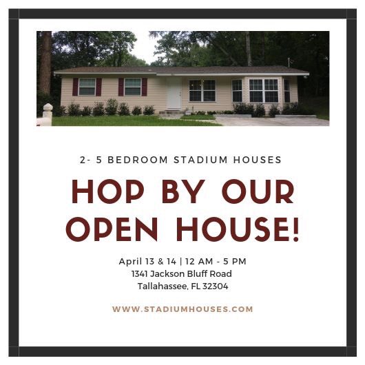 Houses4Students's tweet photo. Stop by and pay no deposit for a #StadiumHouse by @floridastate 🏘🏡 https://t.co/jDV4idFRjT