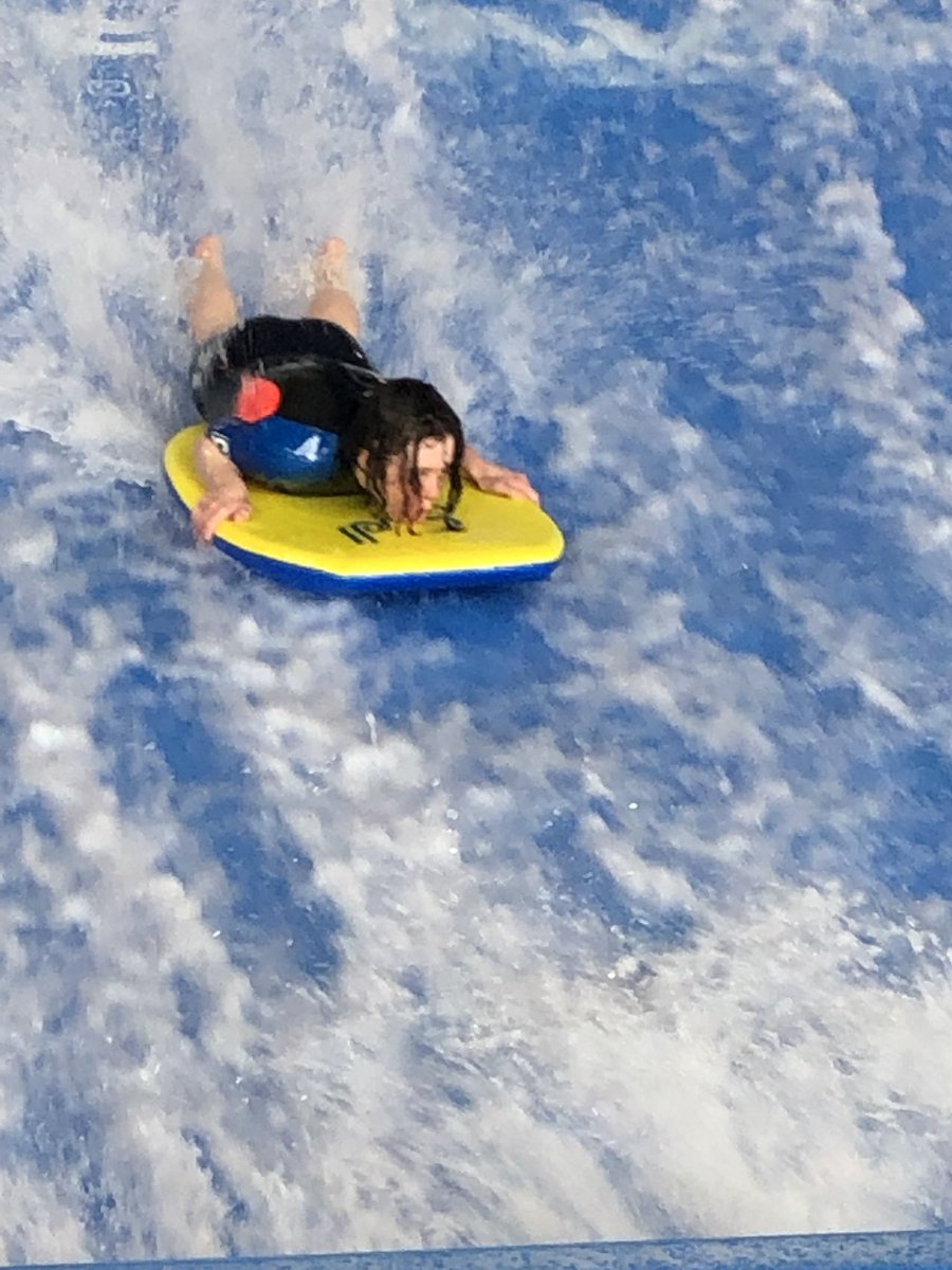 PippaCan's tweet photo. Pippa had a fabulous time trying the #indoorwave #flowrider at @cardiffintww today! The instructors James &amp; Megan were awesome and with a little help to start, Pippa smashed it! #DownSyndrome #thisgirlcan #seeabilitynotdisability https://t.co/PwYsmdt8mY