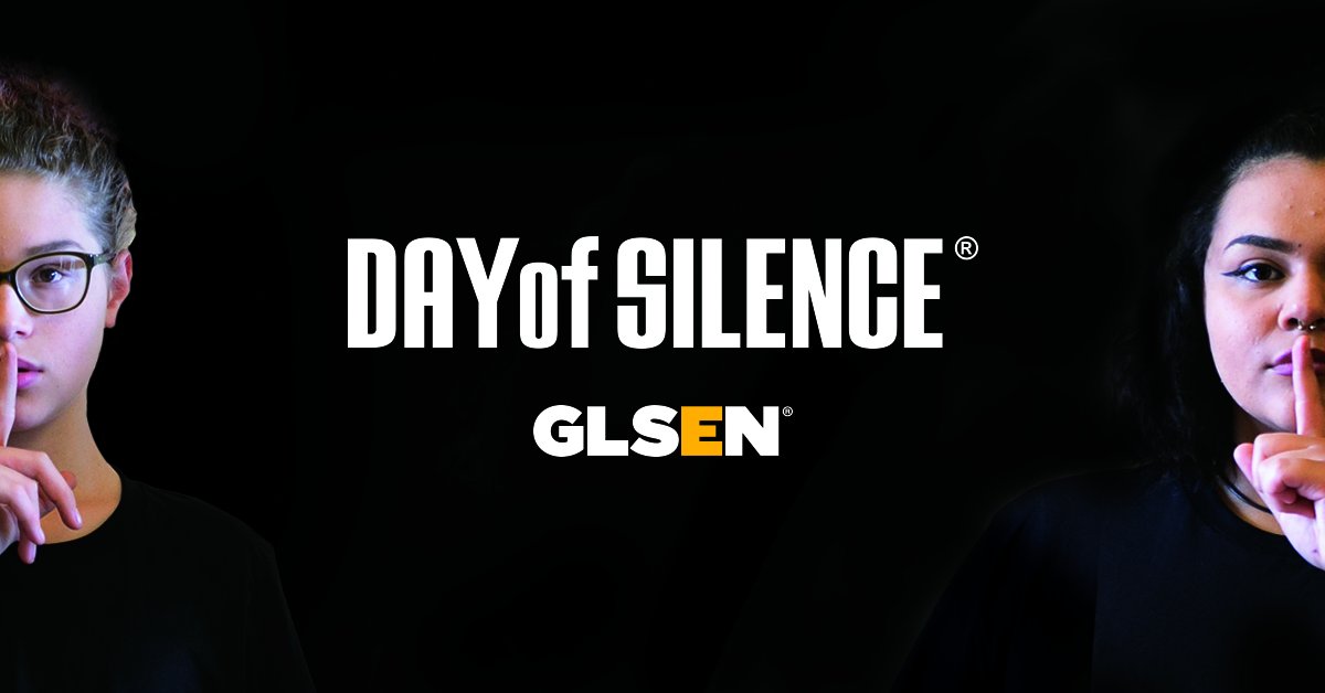 ourDPS's tweet photo. Today is @GLSEN's national #DayofSilence. Nearly 8 in 10 #LGBTQ students experience verbal harassment in school. Stand with LGBTQ youth today and every day to #breakthesilence and support safe and inclusive schools. https://t.co/GoweFdSYhX https://t.co/nbsV8FObCb