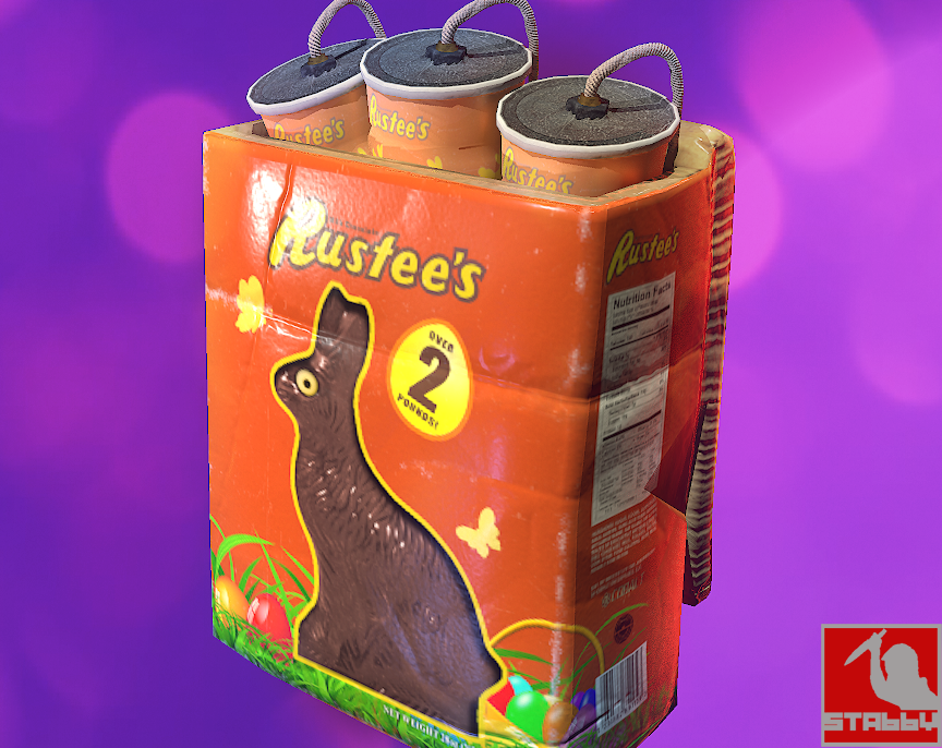 Horrorview's tweet photo. Easter Skin Submission - SWEET SATCHEL!! If you like it please upvote and fave here - https://t.co/MB8wiuYM3m (and share/retweet if ya feel like it!) @playrust #rustskins #easterskins #rustyspring2019 https://t.co/Eyn4mSoINh