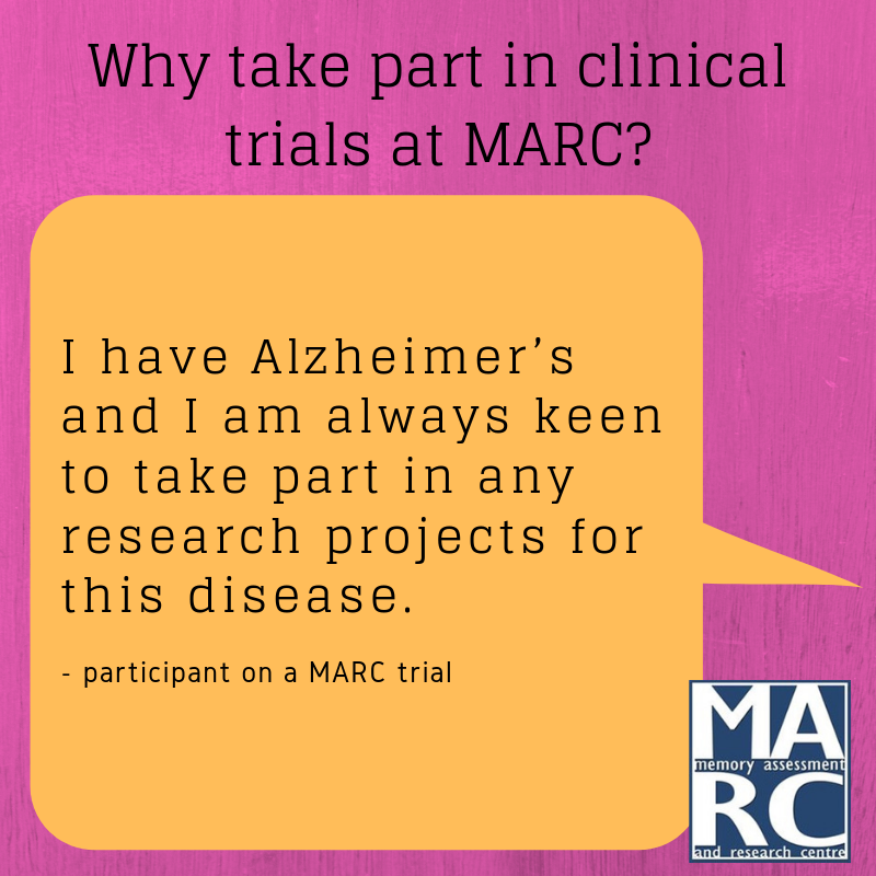SHFT_MARC's tweet photo. Why take part in #ClinicalTrials and #DementiaResearch at MARC? https://t.co/xbTLWa2Qxj