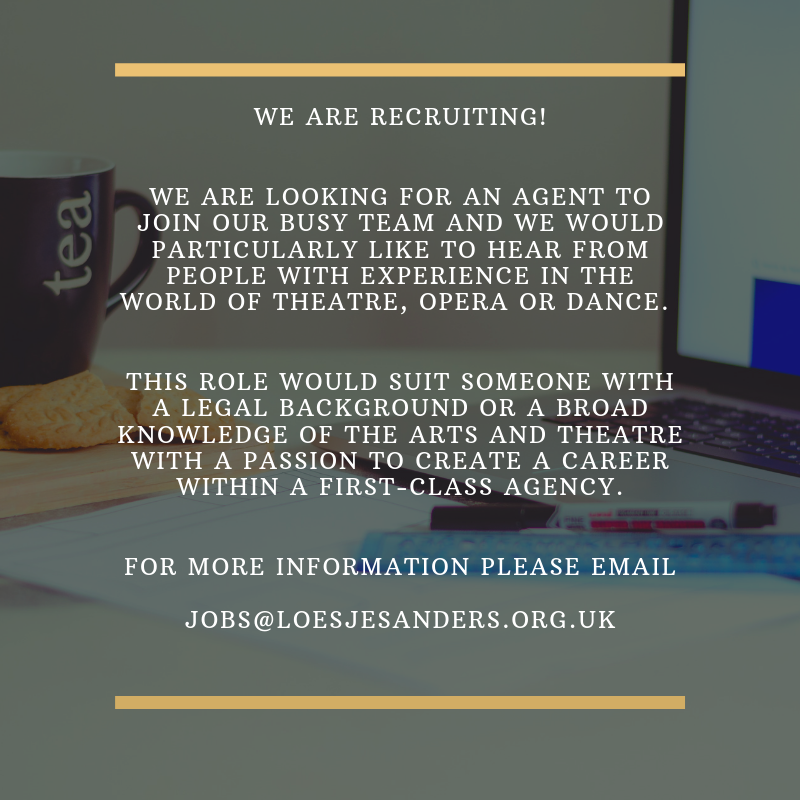 LoesjeSanders's tweet photo. 📣 We are recruiting! 📣
#loesjesandersltd #agent #newjob #newjobalert #recruiting #recruitment #theatre #opera #dance #liveperformance #theatreagent #theatredesign #designer #operadesign #dancedesign #creativesagency #awardwinning #Labradors https://t.co/SoLVi4tq8v