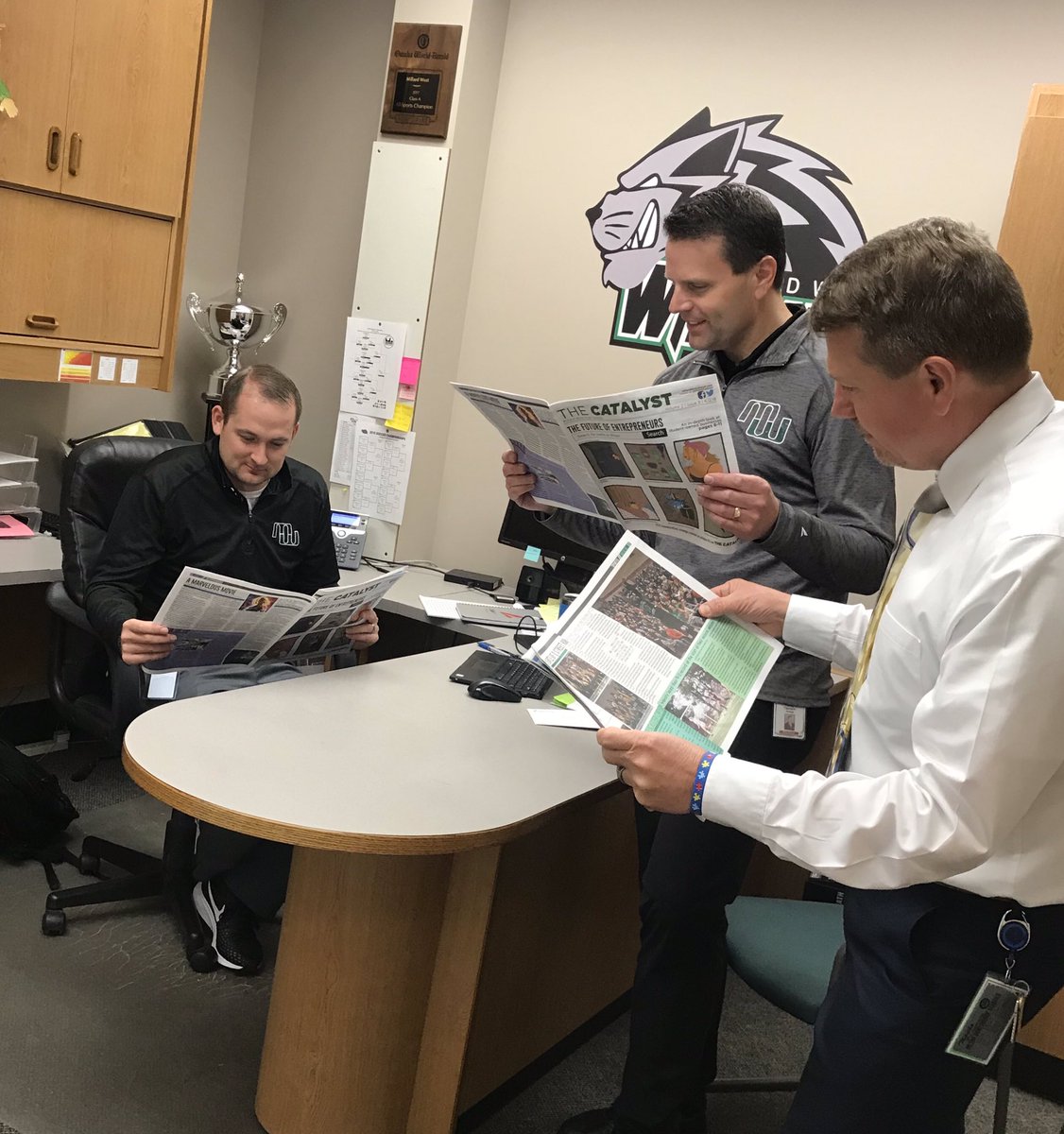Excited to get my copy of the <a href="/MWHSCatalyst/">MWHSCatalyst</a> this morning. Great job by our newspaper staff! This is their their third print of the year. <a href="/MWHSactivities/">Millard West Activities</a> <a href="/MWHSWildcats/">Millard West HS</a> <a href="/jsutfin/">@jsutfin</a>