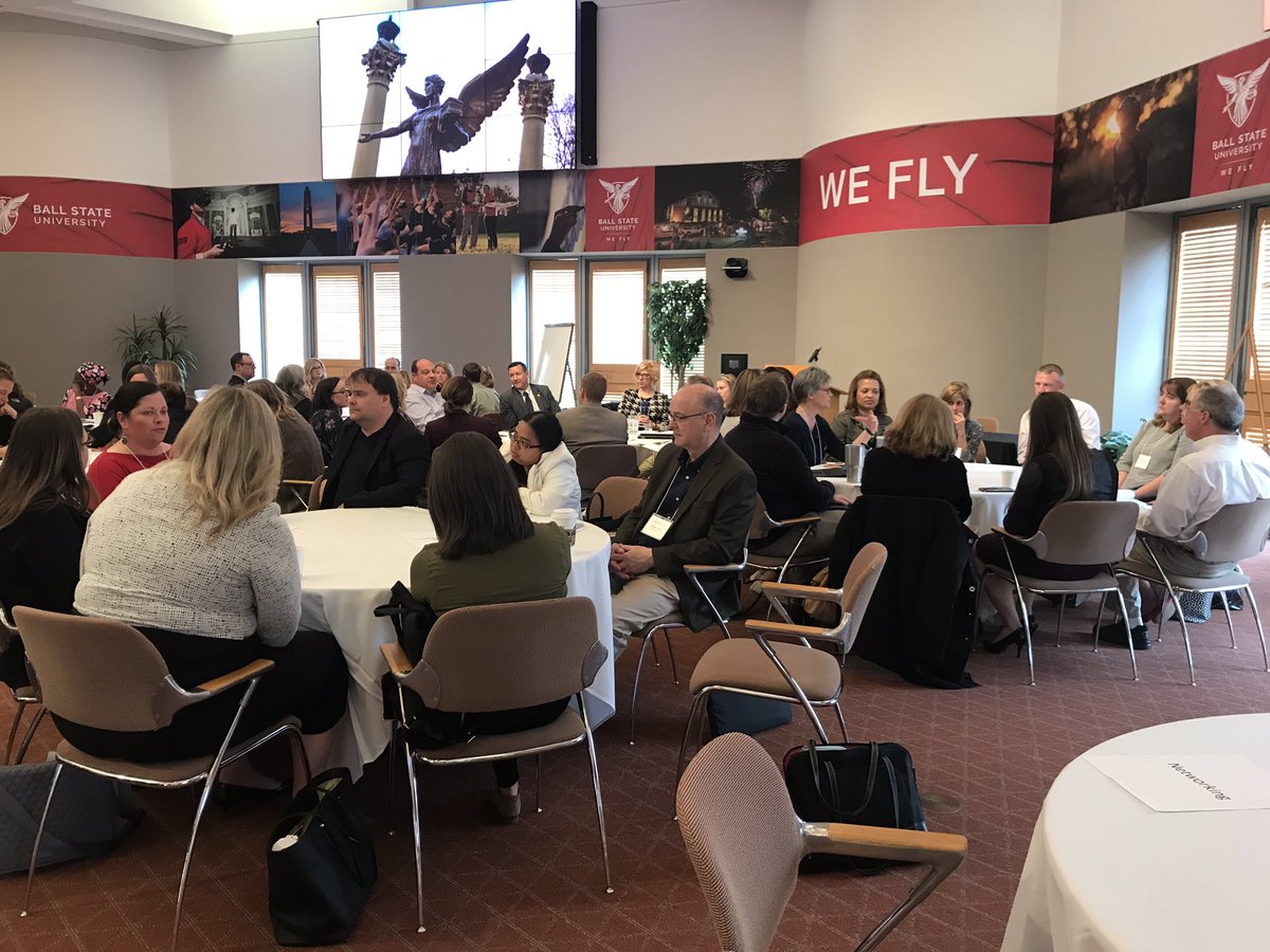 Excellent conversations happening at roundtables! #caseindiana