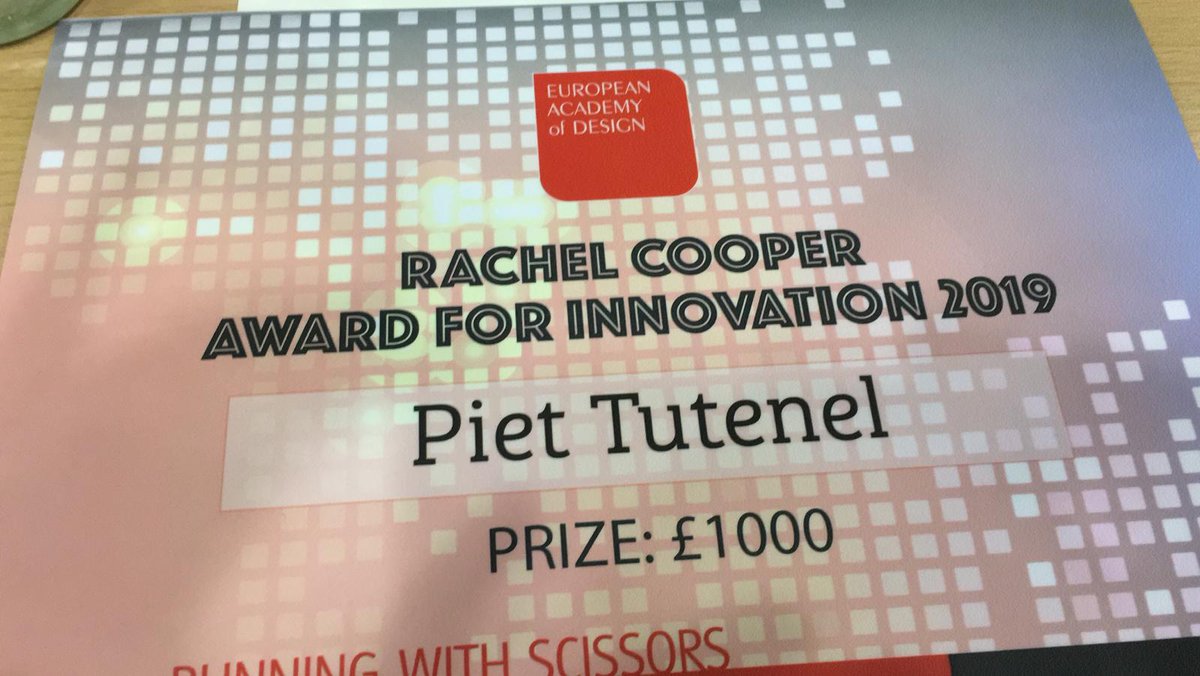 researchxdesign's tweet image. At the #EAD2019 conference in Dundee, Research[x]Designer Piet Tutenel won the Best Paper Award for his work on #ethics in #videoresearch with children in a cancer care ward! Congratulations! @EAD2019Dundee #room4vulnerability