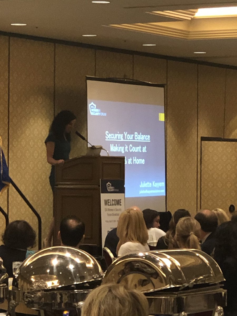 SIAonline's tweet photo. @juliettekayyem taking the stage at SIA’s #WomenInSecurity Forum breakfast at #ISCWest! #securityindustry @ISCEvents #SIA50th https://t.co/AyTL0LFrX5