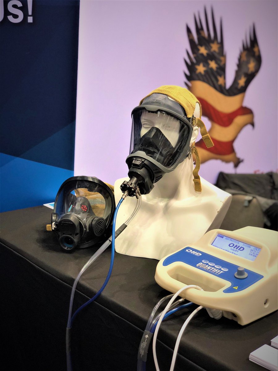 OHDGLOBAL's tweet photo. Another great day of informing 34,000+ fire and rescue professionals about the leading technology for mask fit testing! #CNP #Quantifit #TestYourMask #StaySafe @ Booth #2208 #FDIC2019 https://t.co/x6MzY0x6T6