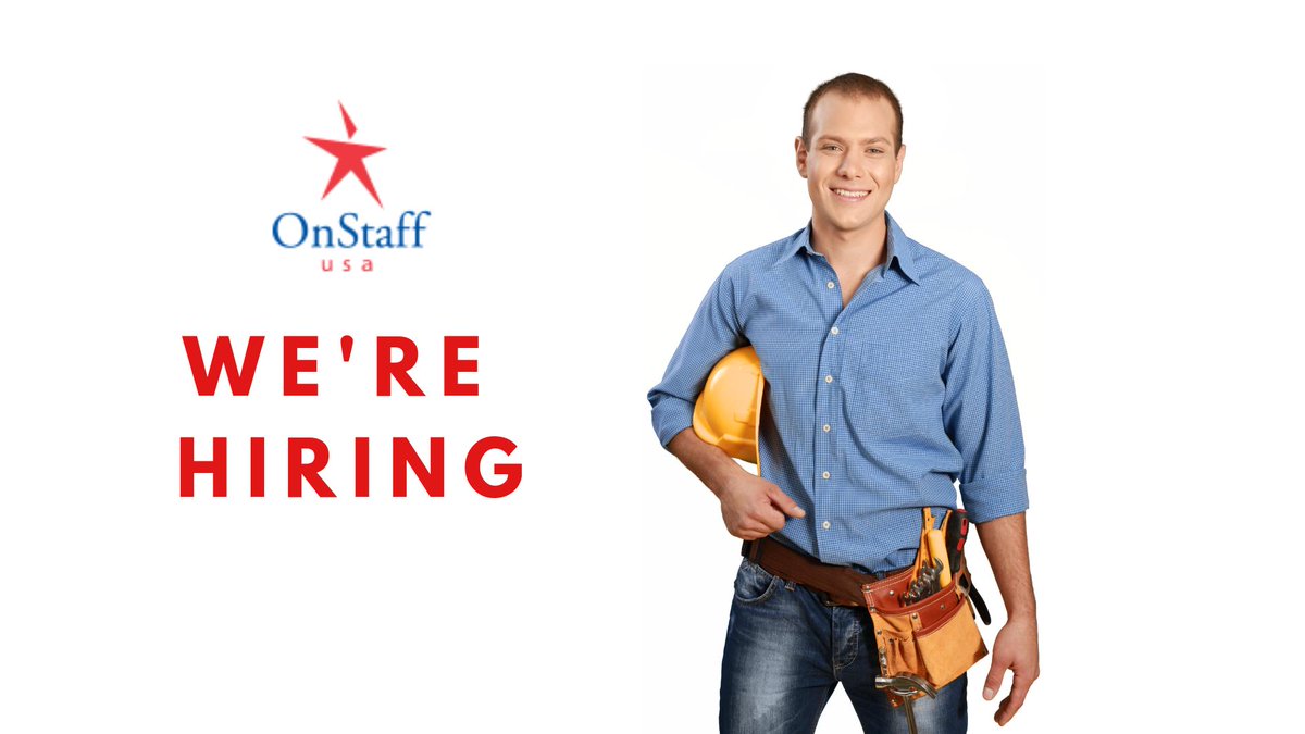 OnStaff USA is currently seeking 25 Tesla Car Part Assembly and Packagers in Battle Creek, MI. Candidates must have attention to detail and enjoy working in the air conditioning! $15/hour
buff.ly/2P1GVwl