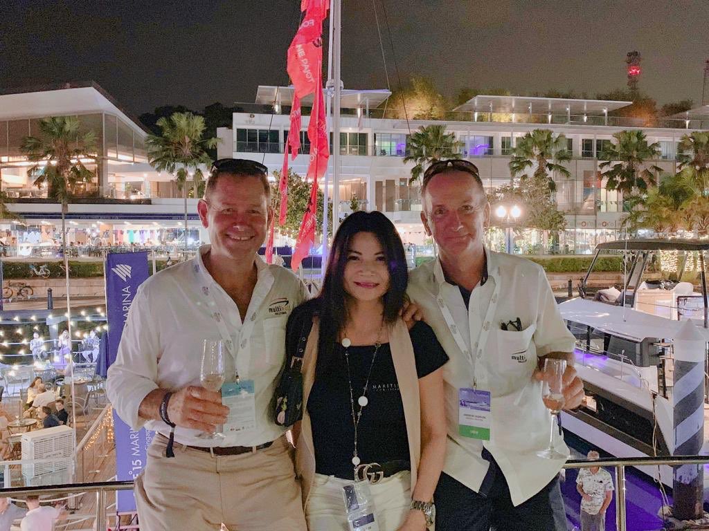 mci_registry's tweet photo. Friday night done right at #yachtparty with @Multihull_Aus #SYS2019 #yachtlife #yachting #cookislandsinSG https://t.co/iB4aHT62tD