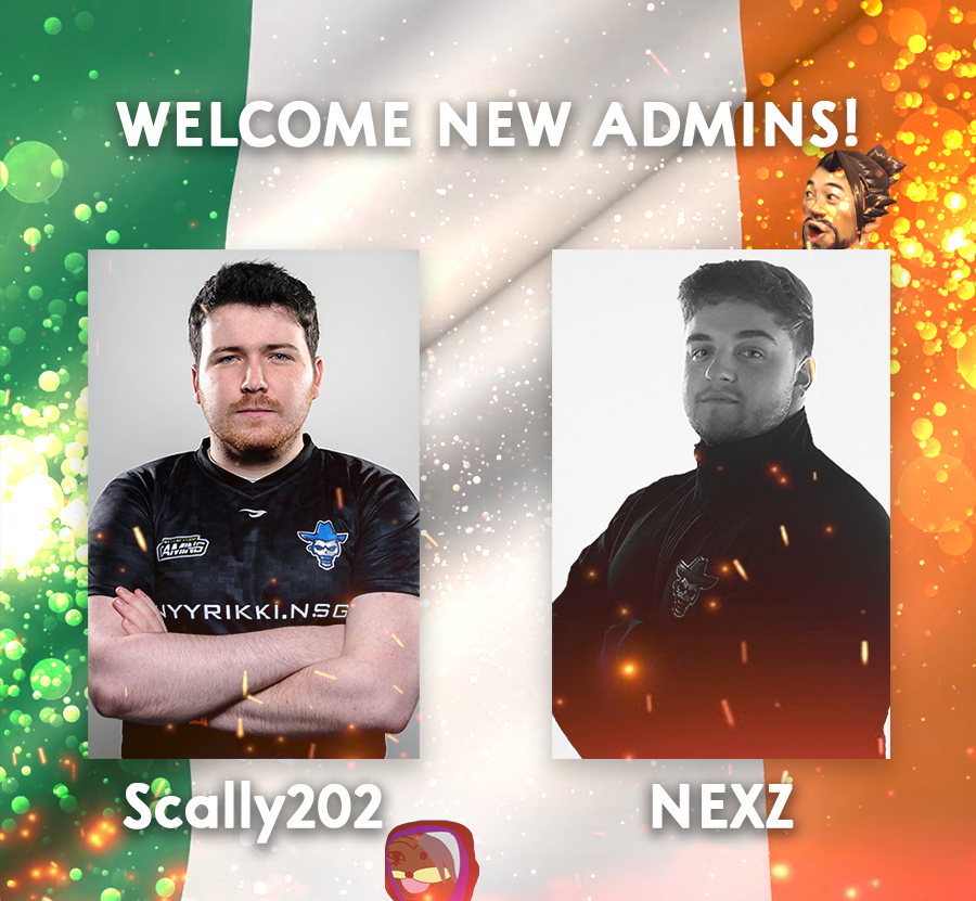 IrishOverwatch's tweet photo. The Irish Overwatch community is bringing on two new admins!

Please give a warm welcome to @ScallyOW &amp; @nexzMW ! 

#IrishOverwatch https://t.co/h1u7jpxZEu