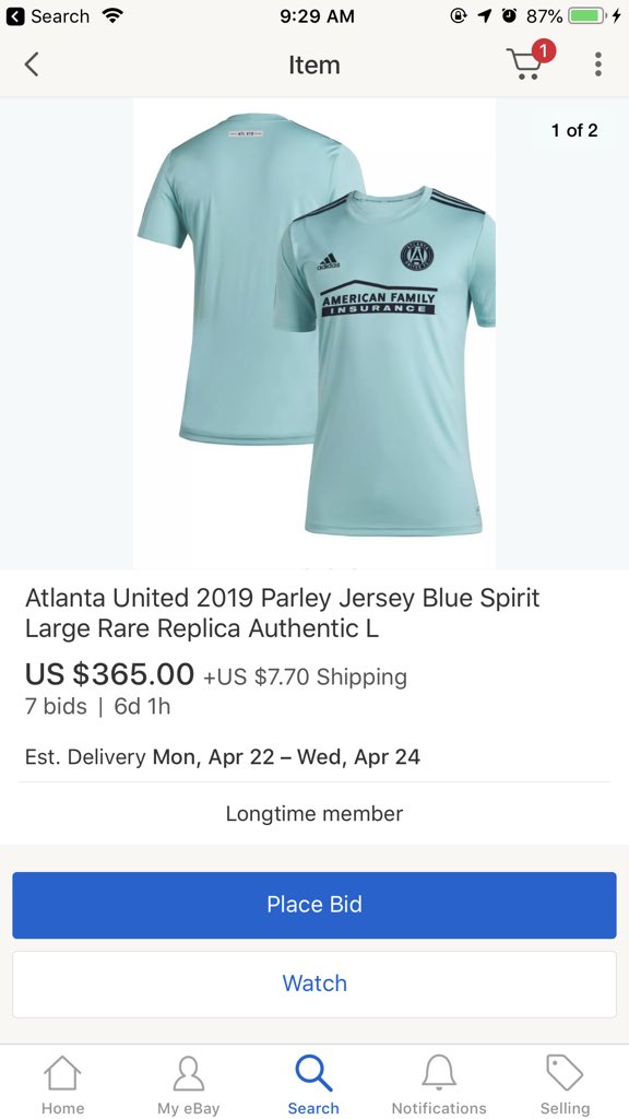 atlanta united parley jersey ebay