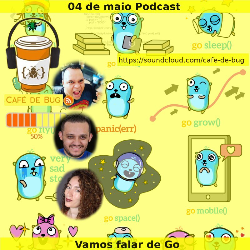 jeffotoni's tweet photo. VAMOS FALAR SOBRE GO! 🤩
Dia 04 de Maio estarei fazendo um podcast com a galera do Café Debug ☕🤘🏽, um papo descontraído pra poder falar de GO 💞 O episódio promete
Café Debug: https://t.co/bpM7Gggnoa
#go #golang #cafedebug #soundcloud #vidadeprogramador #diariodeumprogramador https://t.co/iIu54XKMz8
