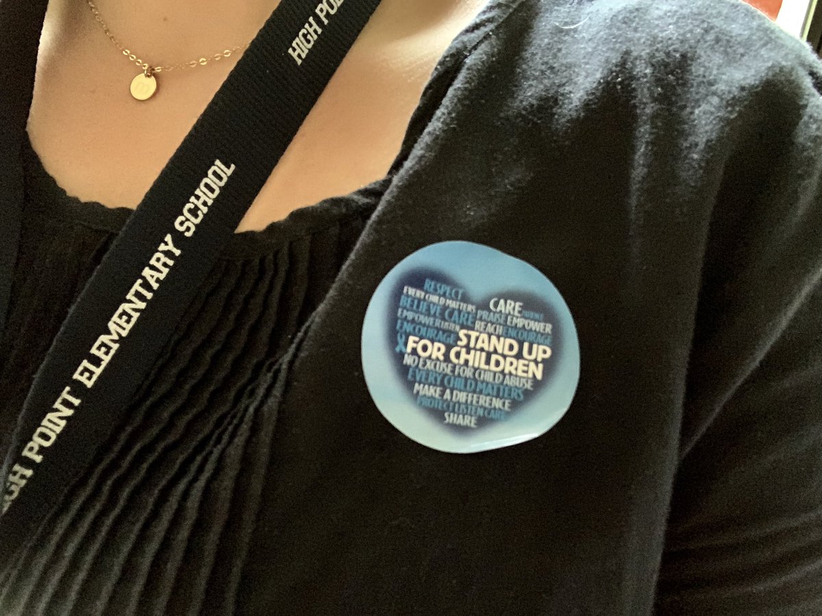 MsMitchell_SpEd's tweet photo. April is Child Abuse Prevention Month! Today (and every day) is a great day to remind our students that they can always come to us for help because we want them to be safe no matter where they are. 💙 @HighPointFCS #StandUpForChildren #ChildAbusePreventionMonth https://t.co/cgAXeUSvX8