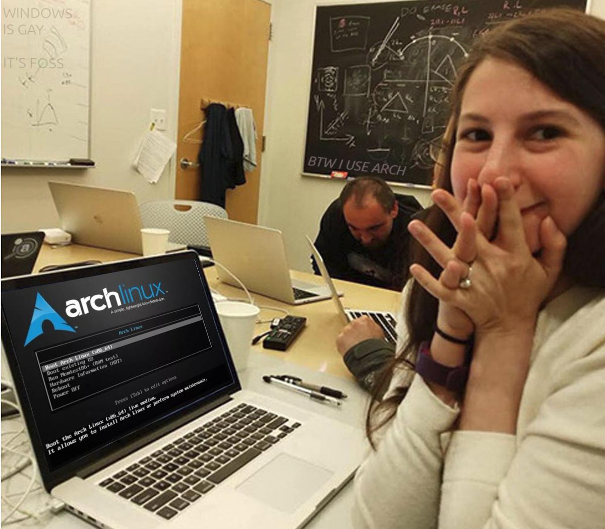 nixcraft's tweet photo. Beautifully done. The feeling of using arch linux. Via https://t.co/S8eFU4FOUo https://t.co/NHq2Zy6p9v