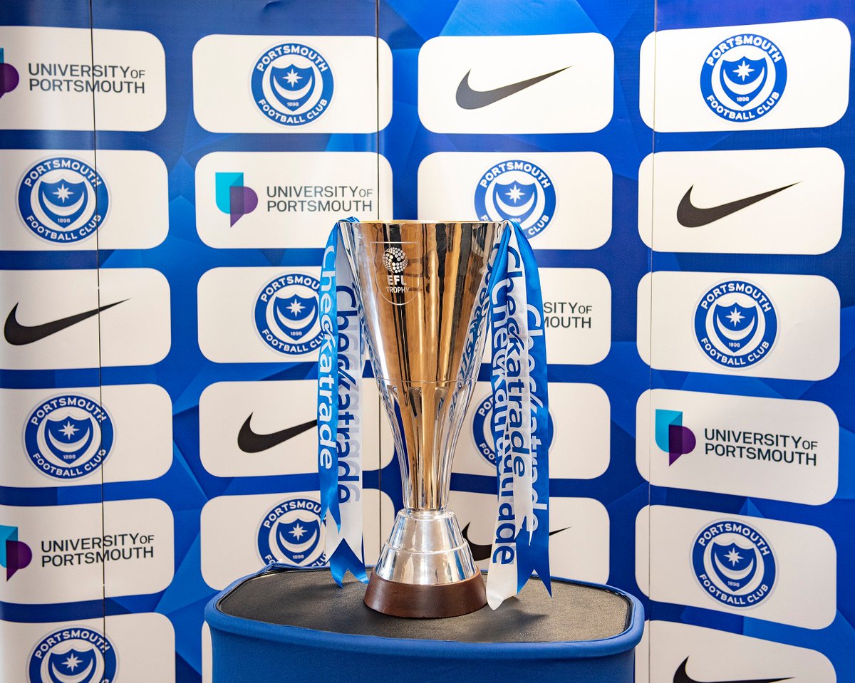 NetworkPompey's tweet photo. 🏆 #Pompey fans amongst attendees also had chance to get their hands on the Checkatrade Trophy which was present following the club’s recent success at Wembley!

#Pompey 🔵 https://t.co/bZLzjK2GVF