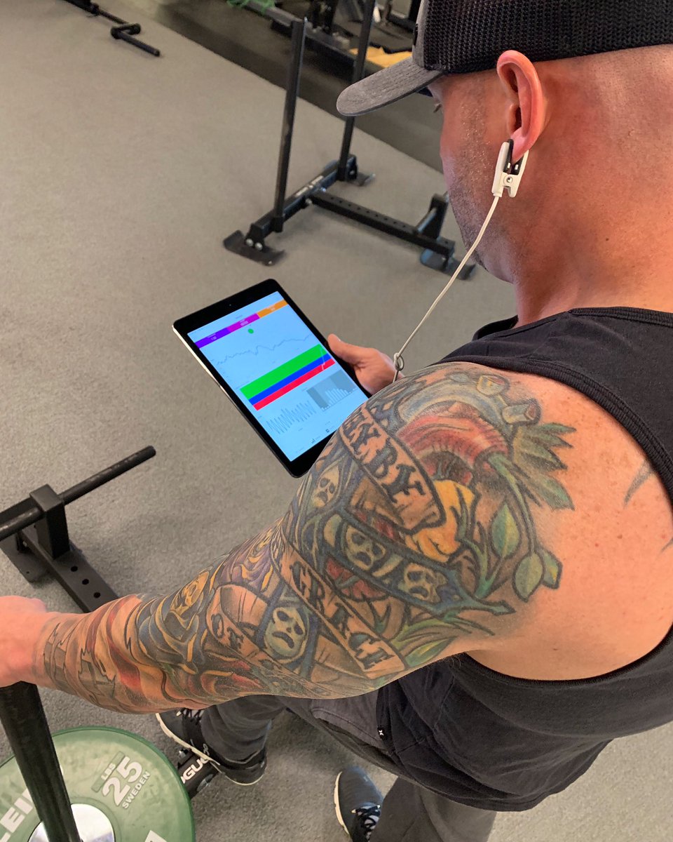 resiliencecode's tweet image. Using @HeartMath during training allows for real time HRV biofeedback, making your rest periods more valuable! Training the body and mind together is essential for health and wellness.⠀⠀⠀⠀⠀