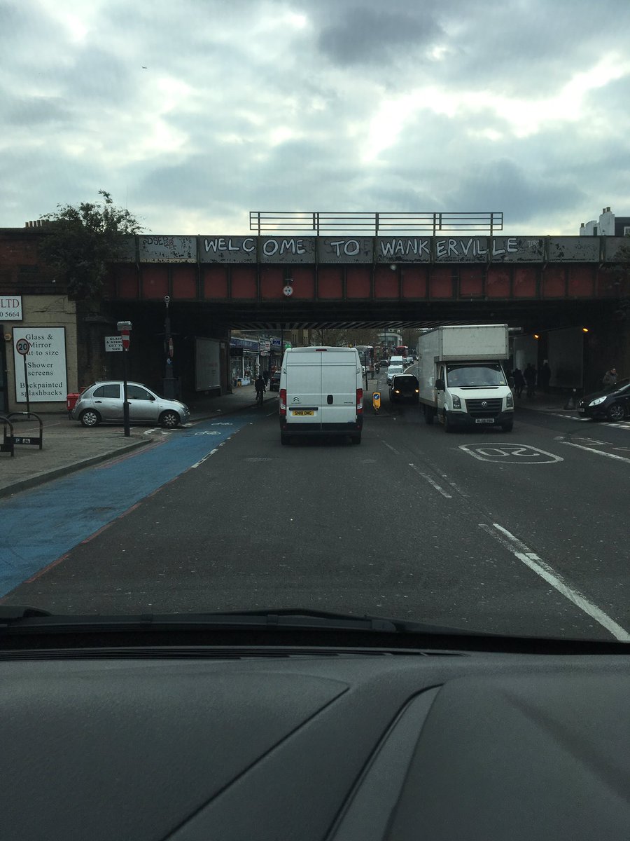 mike_poyner's tweet photo. You stay classy Clapham #wankerville https://t.co/OCDRcYZLcm