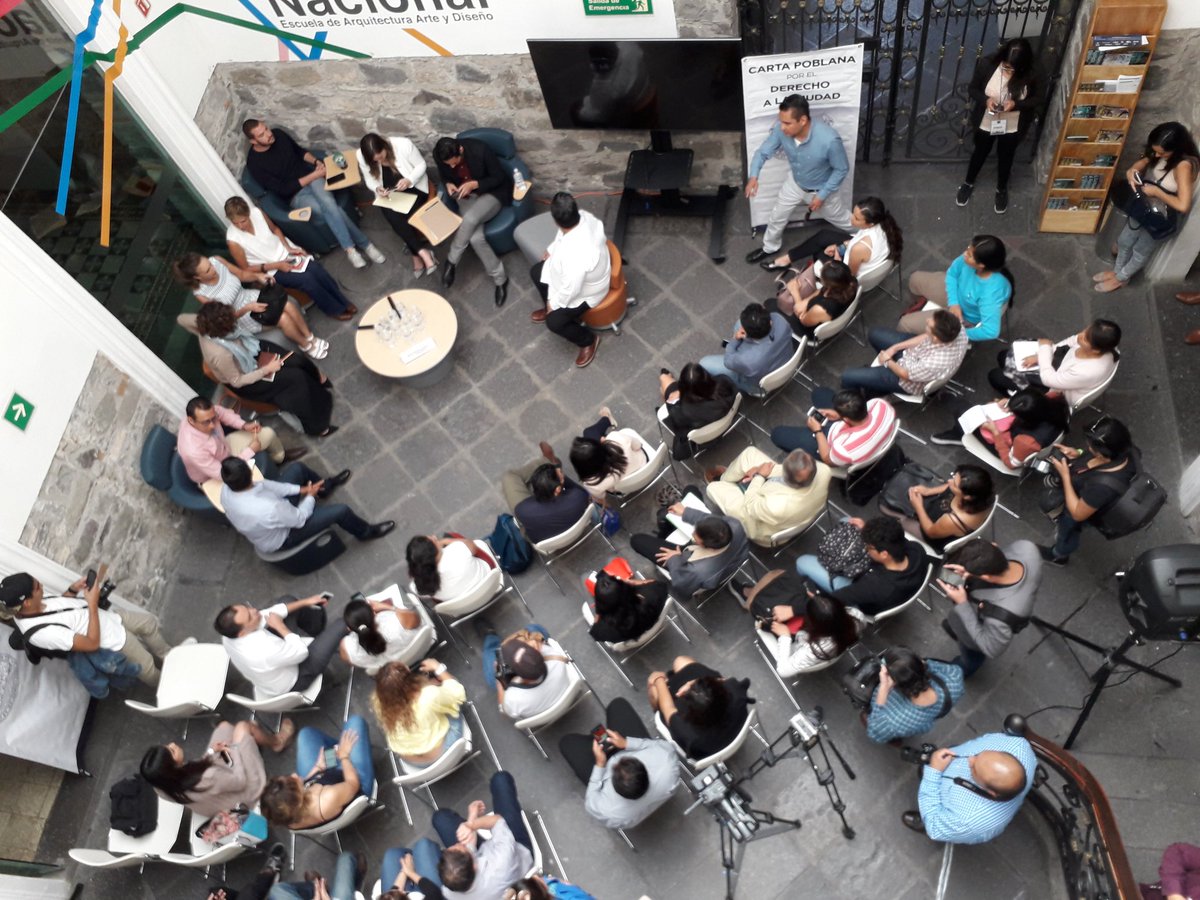 elmuitec's tweet photo. A punto de empezar el Foro “Puebla, una ciudad sostenible y resiliente”
*Carta Poblana por el Derecho a la Ciudad*
#MuseoTEC #EAAD_SUR
@IMPLANPuebla @TECcampusPUE @VisitaPuebla https://t.co/JvMIbb8HUr
