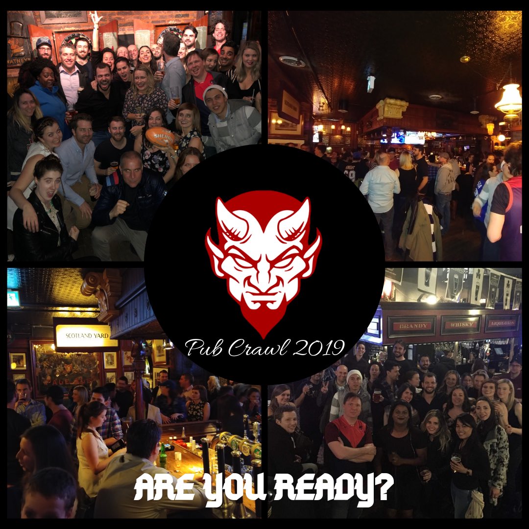 It’s that time of the year again, are you ready for a new pub crawl? 7 bars, 1 night, maybe some damaged livers and some fun. Let’s do this! 

Stay tuned for more info👀

#highparkdemons #infernopubcrawl2019 #australianfootball #aussierules #footyintoronto #letsraisealittlehell
