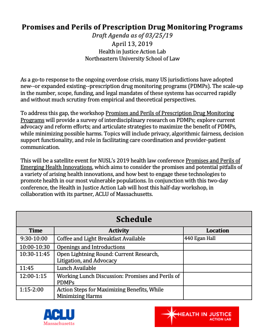 LeoBeletsky's tweet photo. TOMORROW: Promises and Perils of Prescription Drug Monitoring, a workshop. Boston 10AM-2PM
Presentations to examine privacy, algorithmic fairness, decision support functionality, care coordination, provider-patient communication
Remote participation: https://t.co/WLwMZZbVPo https://t.co/p9qqBcu4D3