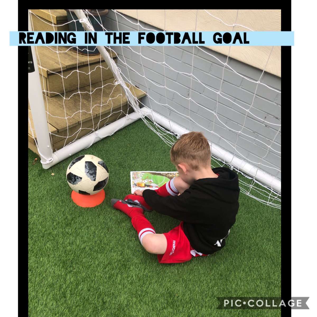 KellyRossi's tweet image. Great weekend for this one and whilst having a break thought he would finish his new reading book #extremereading #readingonthego @stmarysprimary1