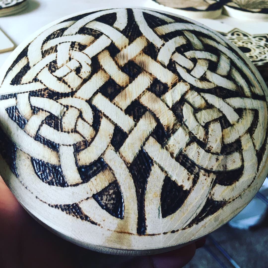 SocialMediaAng's tweet photo. It starts with a two hour sketch then the torment of perfection sets in... Or imperfection. #pyrography #whatstrending #nashvilleartist #woodworking https://t.co/zFwOq02n9z