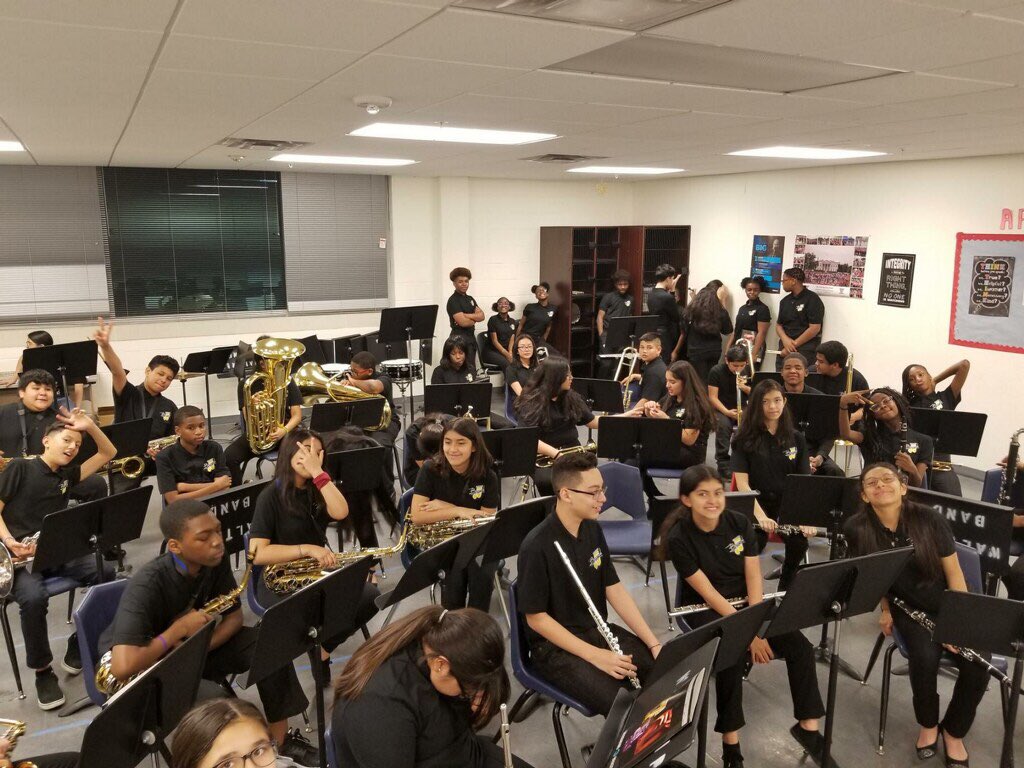DrTabDavis's tweet photo. The Mighty Ram Band earned the 'Division II Excellent Rating' at the Texas Southern University Ocean of Soul Spring Band Festival yesterday &amp; ‘Superior’ 1st place rating at the HISD Concert Band Competition last Friday!  Great work!  Keep it up, Rams!! ⁦⁦@SouthArea_HISD⁩ https://t.co/tEyLnAzqgq