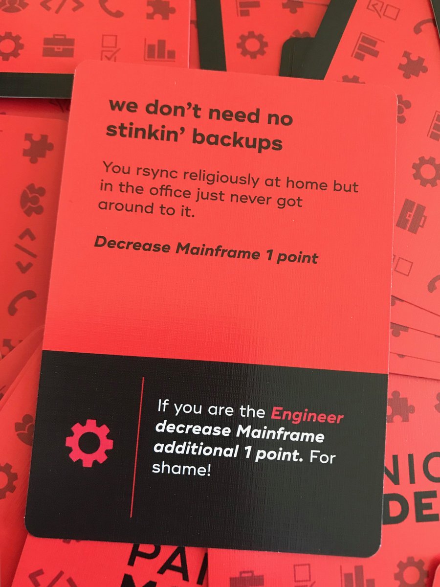 game_panic's tweet photo. Happy #WorldBackupDay to you and yours! It's a great day to make sure you have a plan in place, both personally and professionally. #disasterrecovery #panicmodegame #teachingtool #businesscontinuity https://t.co/qW5Y6MD696