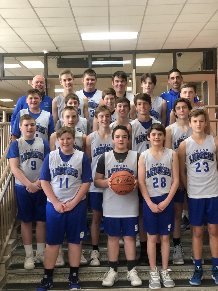 juniorledgersbc's tweet photo. The 8th Grade Boys end their JLBC careers with a victory taking 5th place in the D-4 State Invitational Tournament.  That was their 4th straight year of top 5 finishes. Congrats boys! https://t.co/FanVe5tzIL