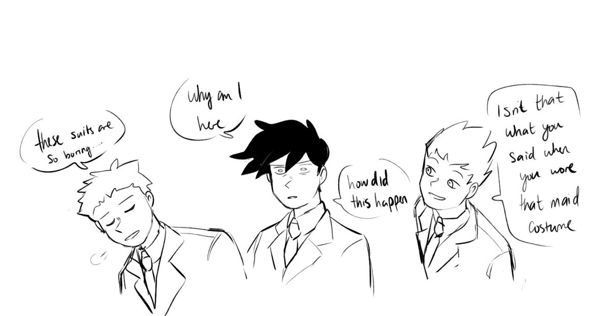 if reigen had a dress code for all of his employees
#mobpsycho100
