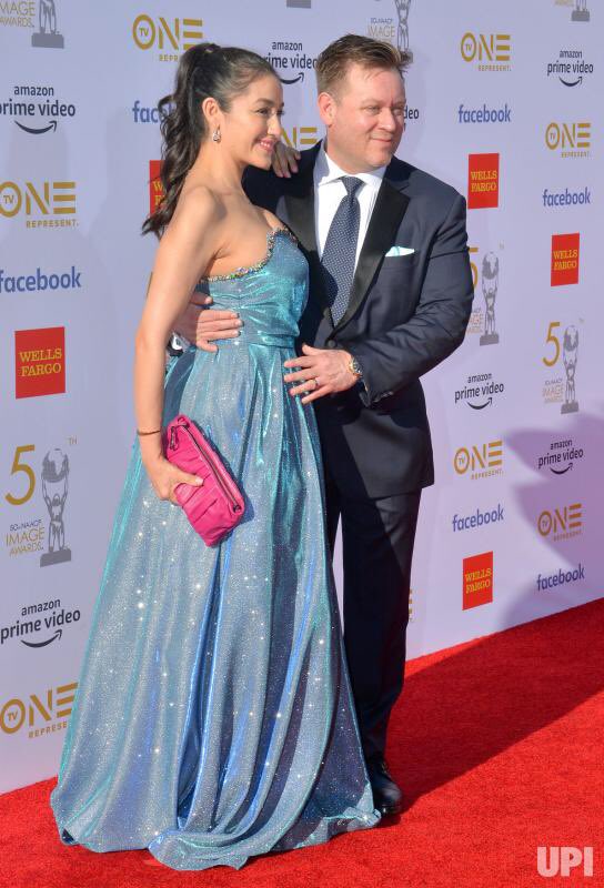 <a href="/_idreament_/">Impossible Dream Ent</a> <a href="/YvetteYates/">Yvette Yates</a> &amp; Shaun Redick arriving for the 50th annual <a href="/naacpimageaward/">NAACP Image Awards®</a> at the Dolby Theatre in the Hollywood. #NAACP #50thanniversary #BlacKkKlansman #Beyonce #JayZ Dress by Kiki Wang