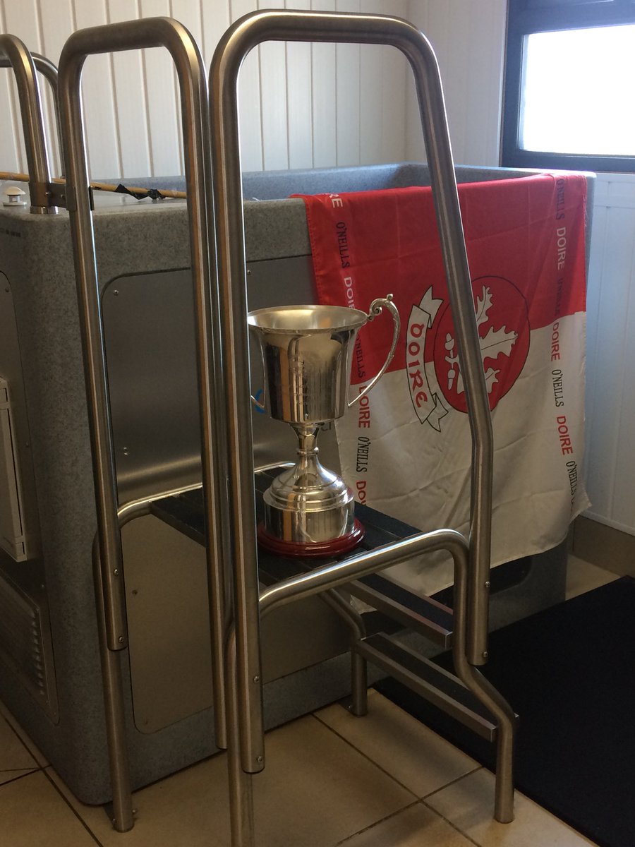 Well done to <a href="/Doiregaa/">Derry GAA</a> winning in Croke Park yesterday. The Cup made an appearance to <a href="/BridgeCryospa/">Bridge Cryospa</a> today. #prepare #recover #perform
