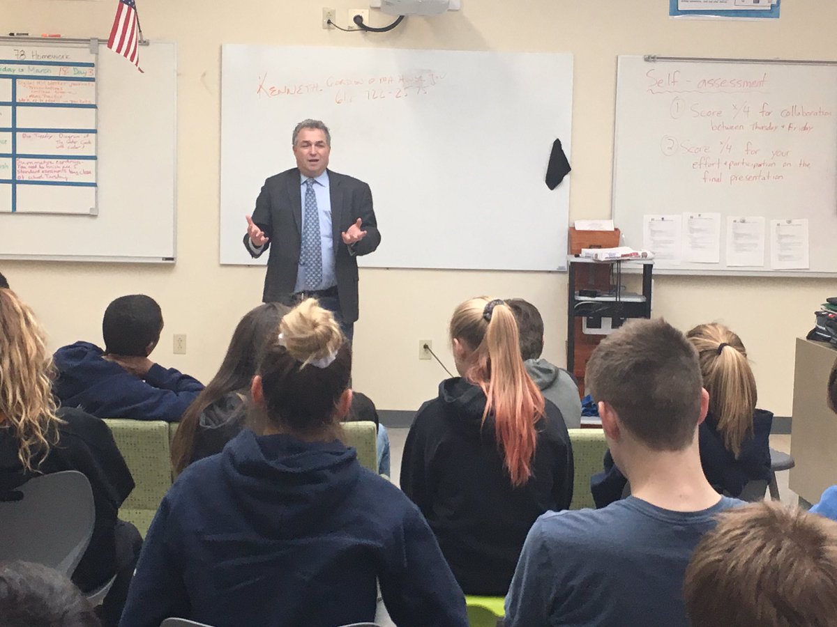 PeledgeJay's tweet photo. My @Hanscom_AFB MS Ss had a great week and got to hear from our broader community. Both Sgt. Tom Block @USArmy (Ret) and @RepKenGordon came to chat about civic duty,
perseverance, and motivation to serve. https://t.co/iYNrwdsnyy