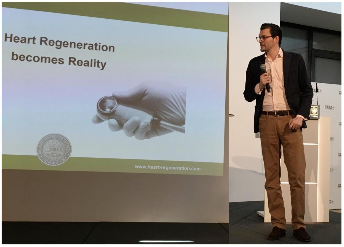 On Friday Gregor Holfeld, CFO of our industry partner @HeaRTRegen, presented the business case of cardiac shockwave therapy at the Tyrolean Chamber of Economics @WKOe. The @CastTrial has a huge socio-economic impact! #shockwave #heartregeneration #MedTech #medicine