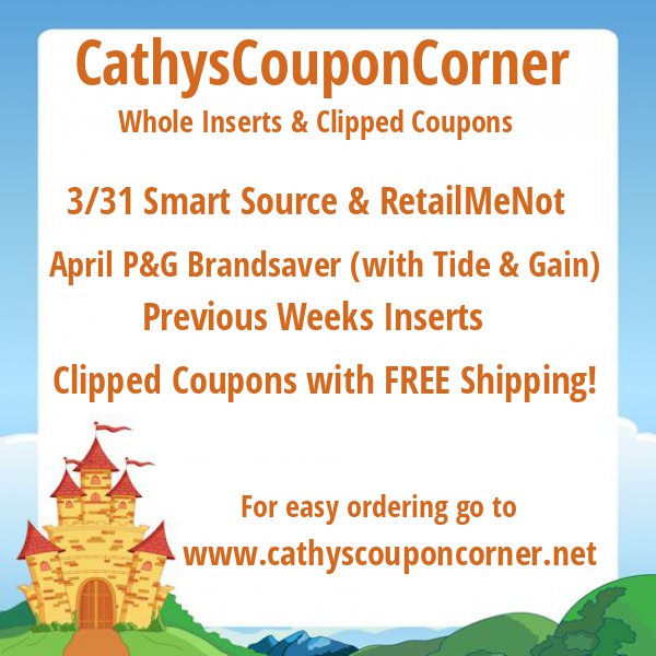 CathysCouponCor's tweet photo. #cathyscouponcorner #coupons #couponinserts #clippedcoupons https://t.co/FEB6xceZFs