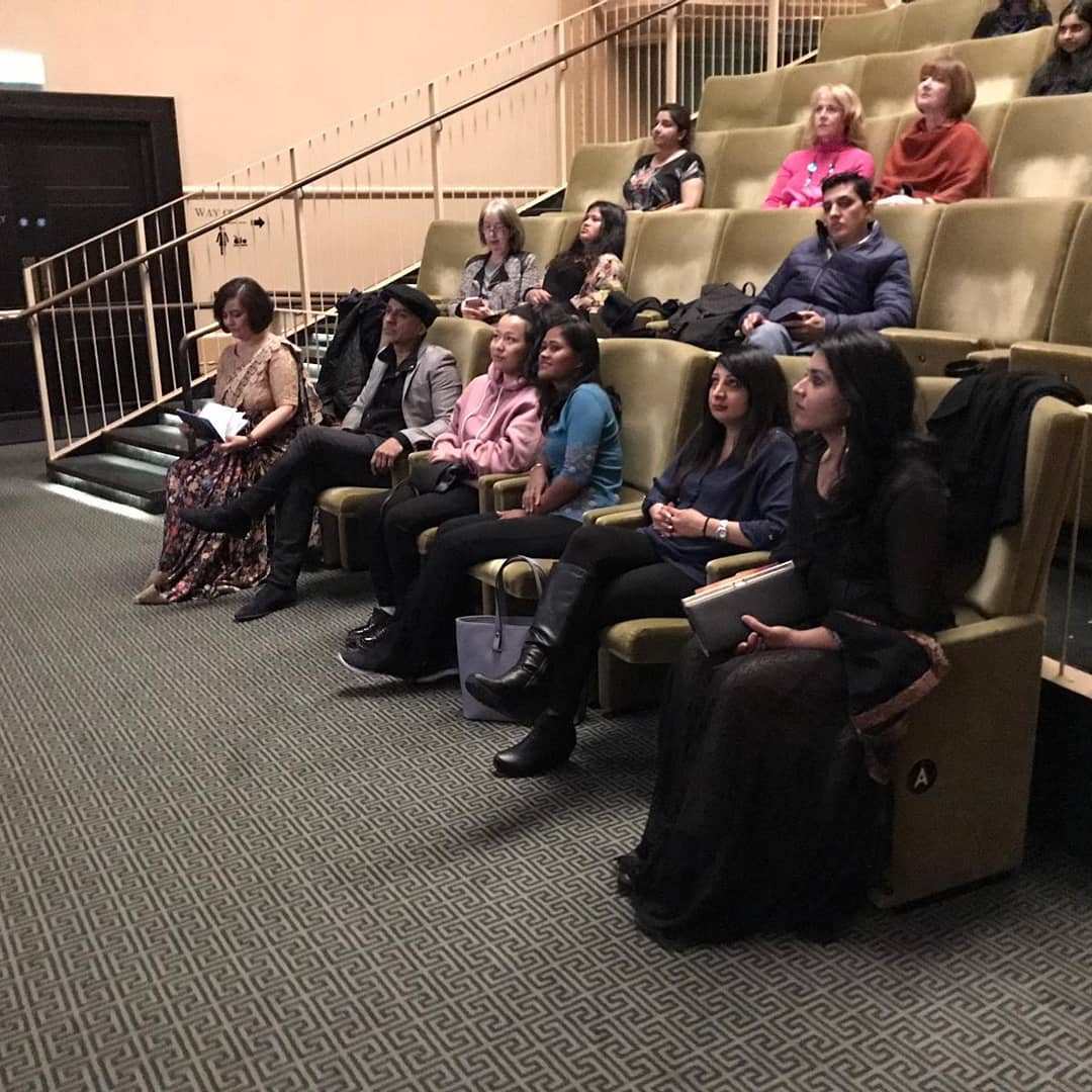 ukasianfilmfest's tweet photo. Pics from the Tongues on Fire 14th annual #ShortFilmCompetition screening at @RegentStCinema, with #Shortfilm coordinator Saz Vora and guest speakers Naila Mughal, Gulab Chaggar, Suman Hanif, Sharmin Ahammad
#UKAFF2019 #UKAsianFilmFestival #London #REVOLU21ON https://t.co/EzY5oaAysF