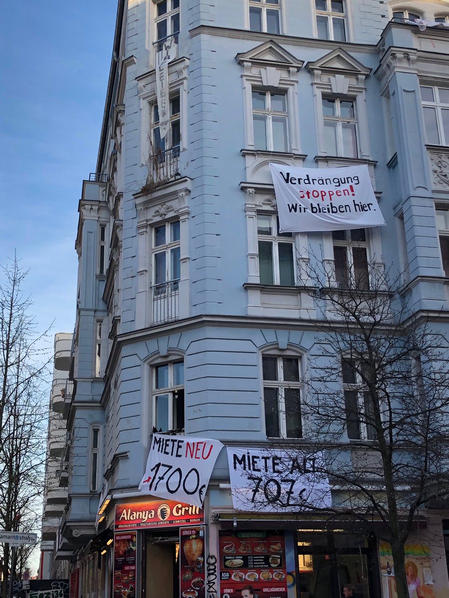 Berlin residents protesting a major rent hike.#Berlin #AfforableHousing