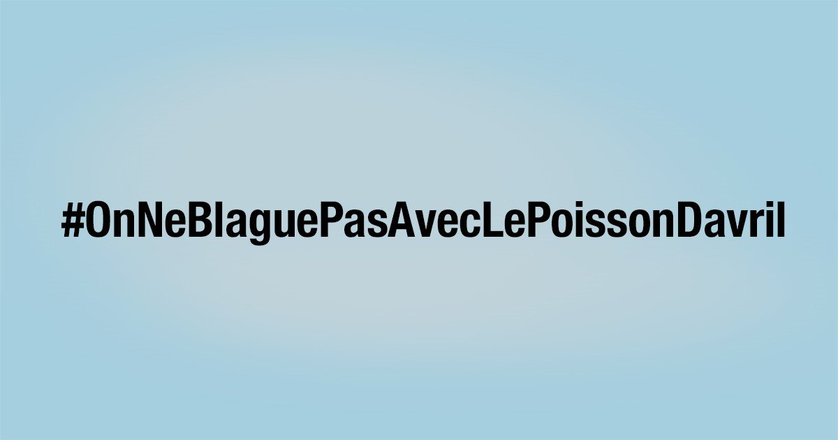 promerocean's tweet photo. Demain, pas de mauvaise blague avec le #PoissonDavril, OK ? 
#OnNeBlaguePasAvecLePoissonDavril https://t.co/ho4ArXVB1W