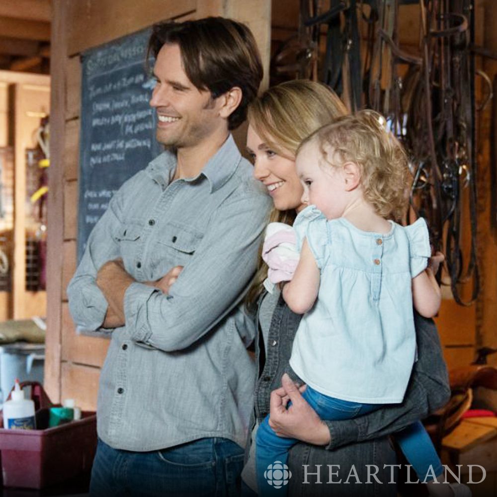 HeartlandOnCBC's tweet photo. There are happy moments and sad moments in tonight's NEW episode of Heartland.  Here's a happy one.  Watch tonight at 7/7:30NT on @CBCTelevision and streaming on CBC Gem! #iloveheartland https://t.co/sXh0x7Fup0
